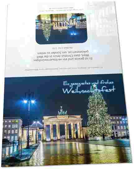 Christliche Postkarten - Motiv Brandenburger Tor